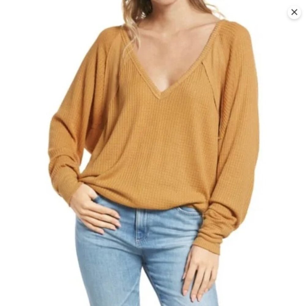 WE THE FREE Santa Clara Waffle Knit Thermal Top